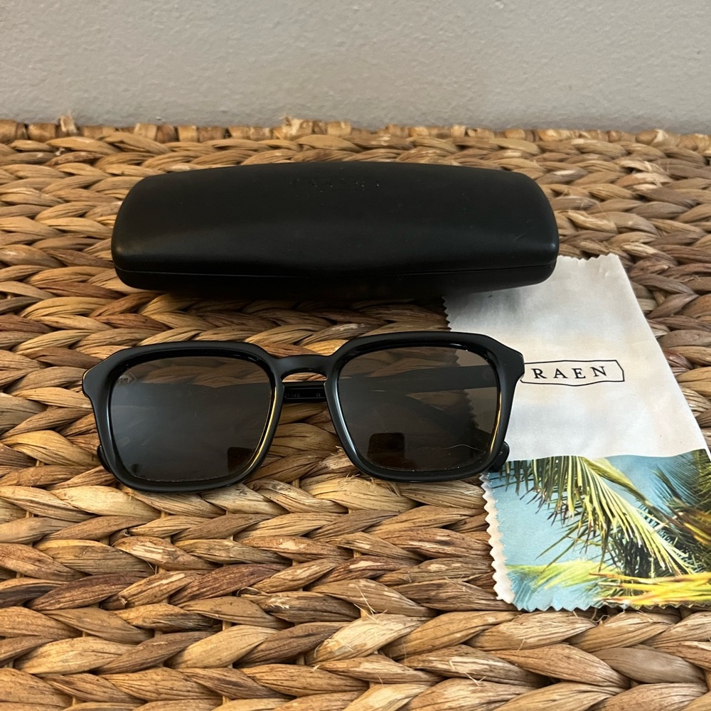 Raen Burel Crystal Black Smoke Brown Polarized Sunglasses